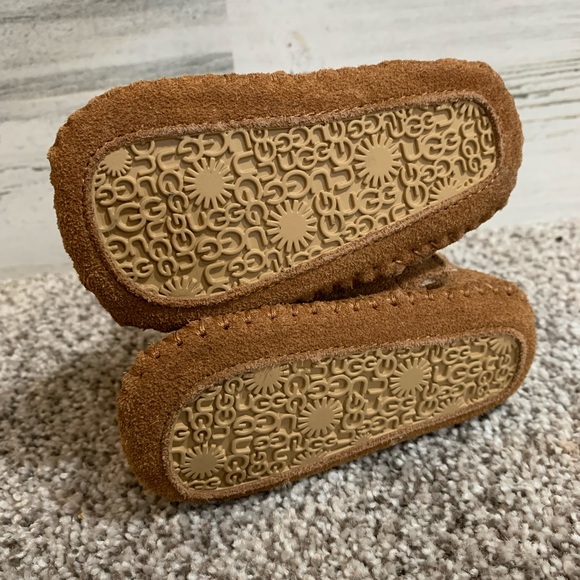 Cozy Brown Suede Ugg Baby Boots - Picture 2 of 6